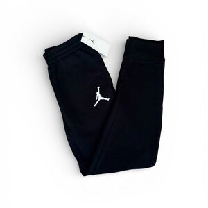 Jordan Kids Black Fleece Joggers Size M (10-12)